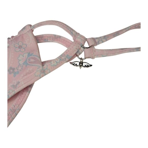 Frankies Bikinis By Victoria's Secret Yara Bikini Bottom Pink Paisley Size L New - Picture 8 of 14